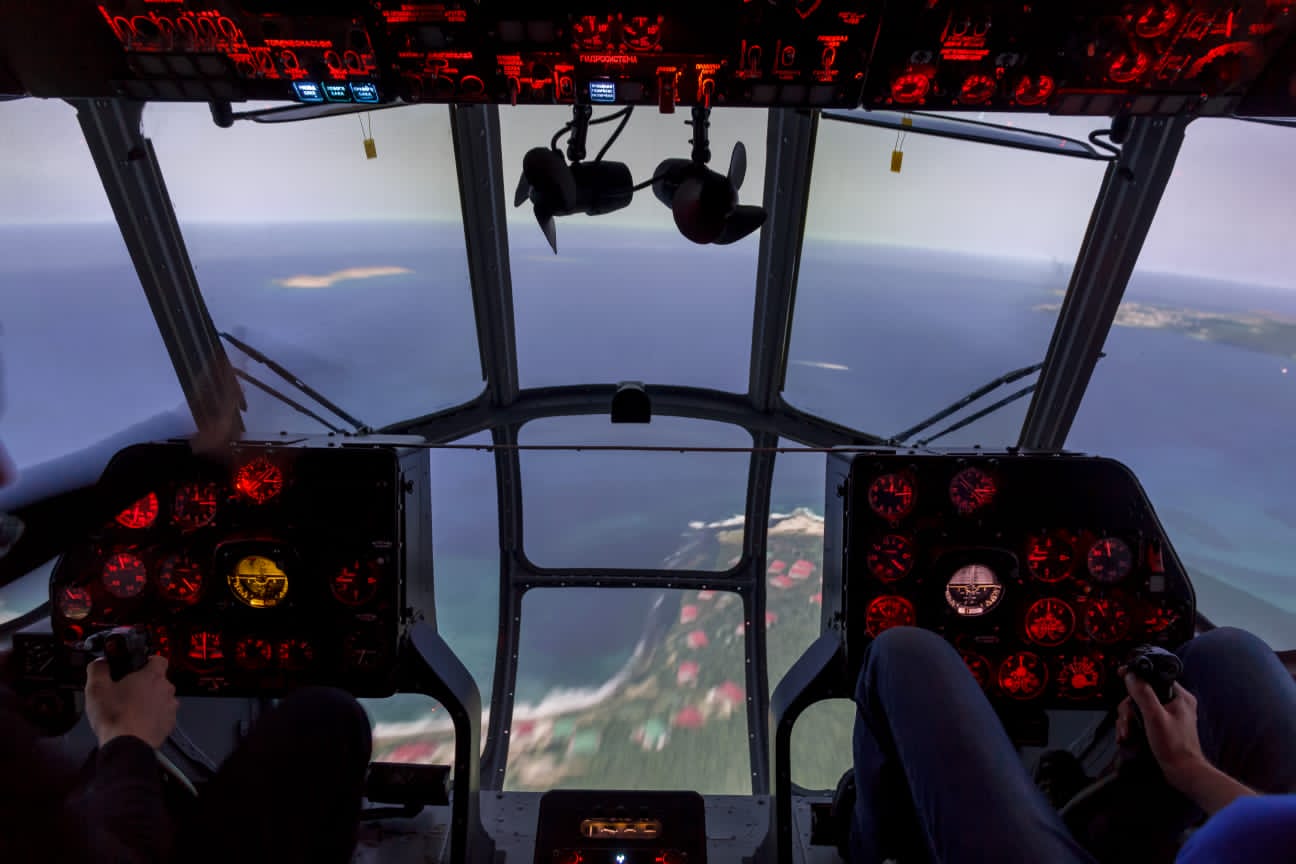 Тренажер вертолета Ми-8 МТВ под сертификацию уровня FNPT2